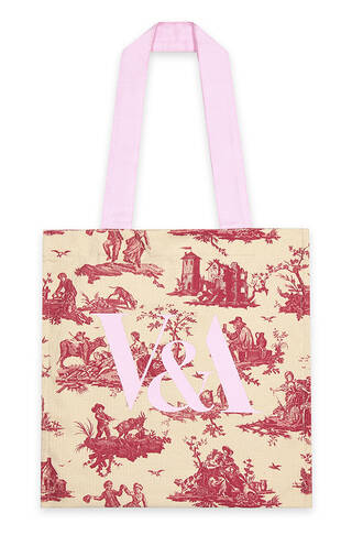 Pink tote bag