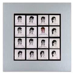 David Bowie Aladdin Sane contact sheet exclusive titanium print by Brian Duffy