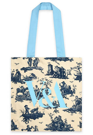 Blue tote bag