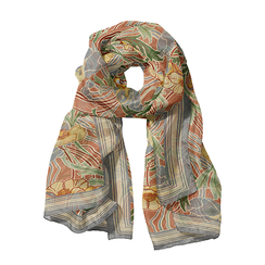 Steiner & Co poppies silk scarf